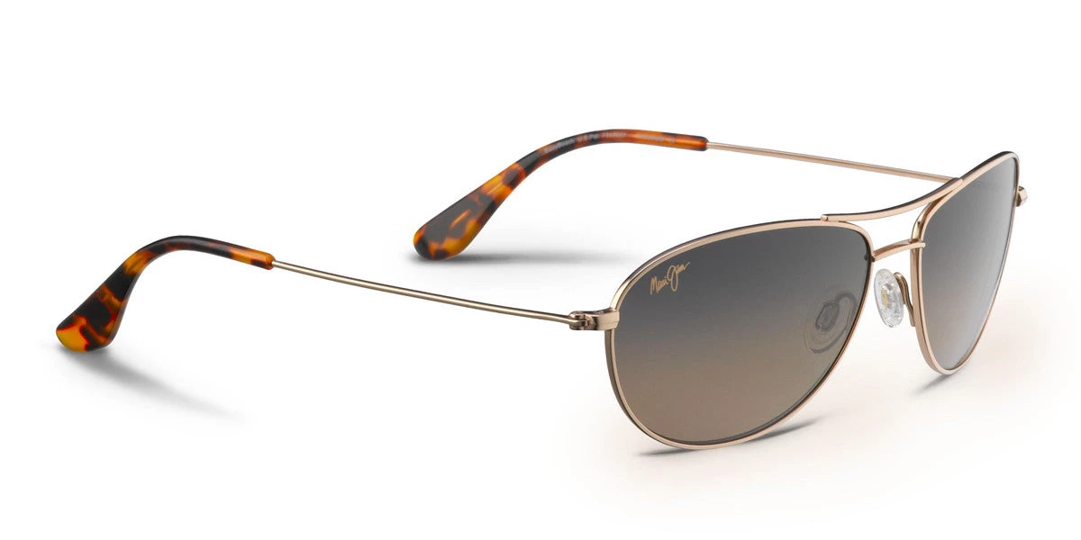 FlightSunglasses Maui Jim Baby Beach 245 Sunglasses<span>- Gold With Polarized HCL Bronze Lens</span> 3 FlightSunglasses Maui Jim Baby Beach 245 Sunglasses- Gold With Polarized HCL Bronze Lens