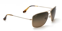 FlightSunglasses Maui Jim Cook Pines 774 Sunglasses- Gold With Polarized HCL Bronze Lens Classic Aviators