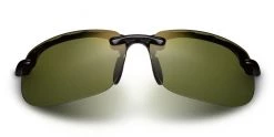 FlightSunglasses Maui Jim Banyans 412 Sunglasses- Gloss Black With Polarized Maui HT Lens Sport
