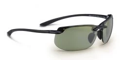 FlightSunglasses Maui Jim Banyans 412 Sunglasses- Gloss Black With Polarized Maui HT Lens Sport