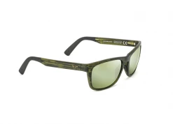 FlightSunglasses Maui Jim South Swell 755 Sunglasses- Matte Green Stripe With Polarized Maui HT Lens Sport