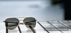 FlightSunglasses Randolph Aviator Sunglasses- 23K Gold With Gradient Lenses 25 FlightSunglasses Randolph Aviator Sunglasses- 23K Gold With Gradient Lenses