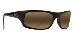 FlightSunglasses Sport Maui Jim Peahi 202 Sunglasses-Gloss Black With Polarized Neutral Grey Lens