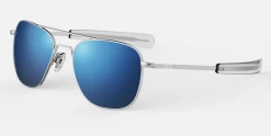 FlightSunglasses Randolph Aviator Sunglasses -Atlantic Blue Lenses Pilot & Driver