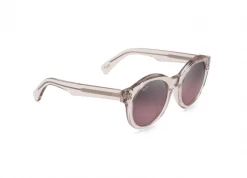 FlightSunglasses Maui Jim Jasmine 738 Sunglasses- Crystal W/ Hint Of Pink And Polarized Maui Rose Lens