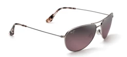 FlightSunglasses Maui Jim Sea House 772 Sunglasses- Rose Gold With Polarized Maui Rose Lens Pilot & Driver