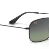 FlightSunglasses Maui Jim Wiki Wiki 246 Sunglasses- Gloss Black With Polarized Maui HT Lens Pilot & Driver
