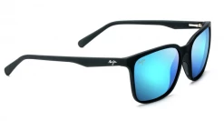 FlightSunglasses Maui Jim Wild Coast 756 Sunglasses-Matte Black With Polarized Blue Hawaii Lens